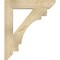 Ekena Millwork Merced Slat Rough Sawn Bracket, Douglas Fir, 4"W x 24"D x 28"H BKT04X24X28MRC06RDF - alternate 4